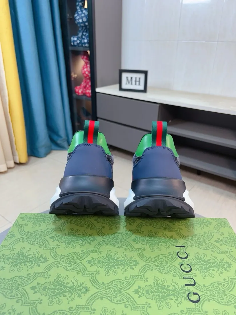 Men's shoes 💰458🌹🌹[GUCCI] Gucci's new lace-up casual men's shoes are on the market first, and the materials and workmanship are superior to all versions on the market. The highest quality shipped first-layer cowhide with imported original perforated materials➕Genuine leather lining, privately molded soft outsole, high foot comfort, imported special materials highlight the brand's unique charm, high-end customization 38-44